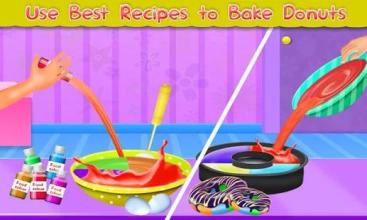 Rainbow Unicorn Donut Bakery: Dessert Food Chef截图3