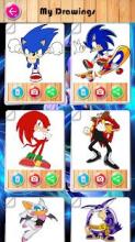 coloring sonic dash hedge截图1