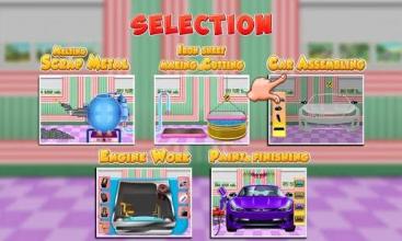 Sports Car Factory World: Build a Vehicle Game截图3