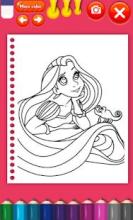 Tangled Princess Coloring Book截图1