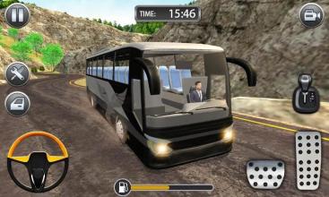 Hill Bus Racing Driving Simulator 2019截图1