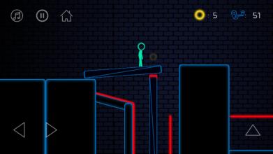 Stickman Escape  Neon Game截图4