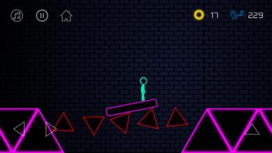 Stickman Escape  Neon Game截图3