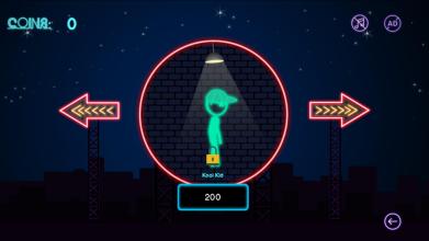 Stickman Escape  Neon Game截图1