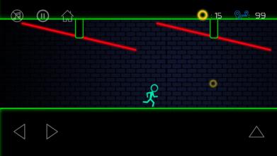 Stickman Escape  Neon Game截图2