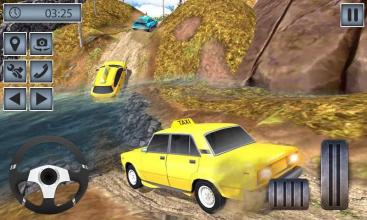 Real Taxi Mountain Climb 3D  Taxi Driving Game截图3