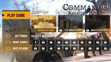 Commando Assault Duty 3D截图4