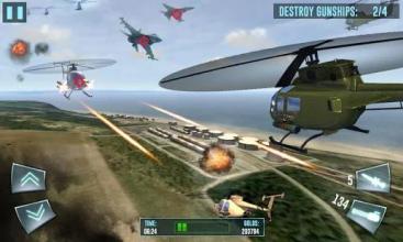 Air Thunder Gunship War Sim 3D截图1