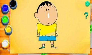 Coloring shin chan pages截图3