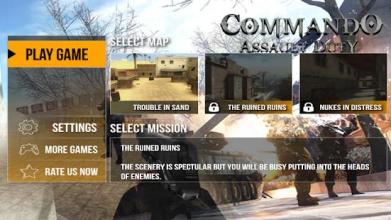 Commando Assault Duty 3D截图2