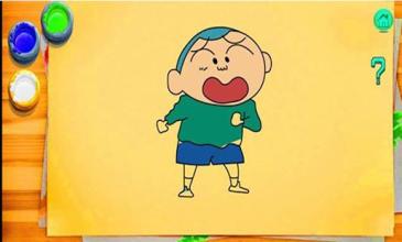 Coloring shin chan pages截图4