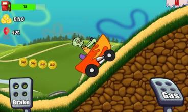 Sponge Car climb Racing - sponge-boob games free截图4