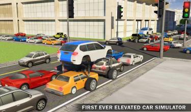 Elevated Car Driving Simulator Modern Taxi Driver截图5