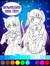 Animated Glitter Coloring Book  Anime Manga截图1