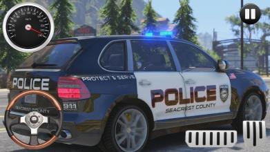 Police Porsche Cayenne  Huge City Drive截图3