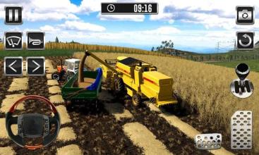 Farming Harvest Simulator 2019  Tractor Farm Game截图1