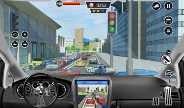 Elevated Car Driving Simulator Modern Taxi Driver截图4