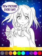 Animated Glitter Coloring Book  Anime Manga截图2