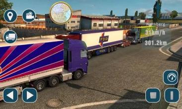 Heavy Cargo Truck Trailer Euro Truck Sim 2018截图1