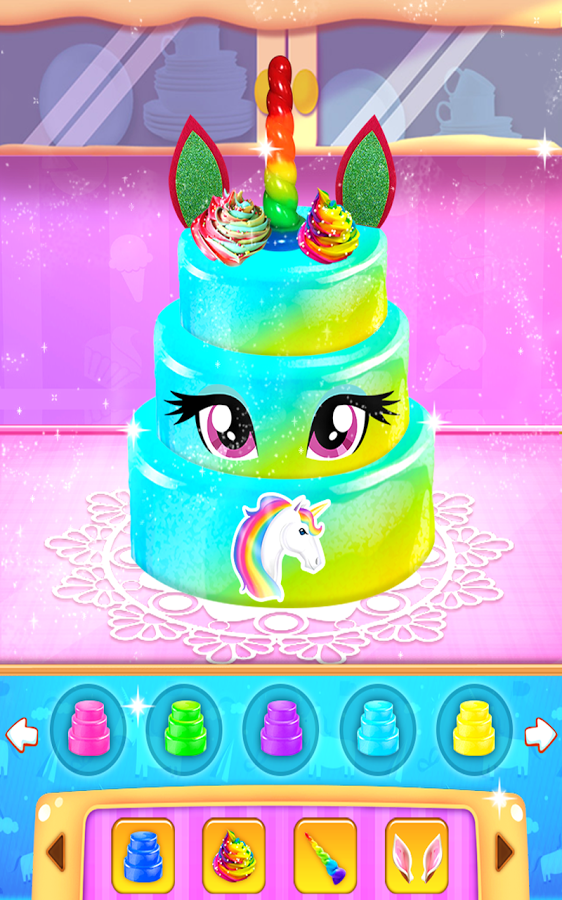 Unicorn Cake Bakery - Sweet Cake Dessert Maker截图1