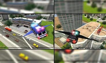 Ultimate Flying Car Rescue Mission - Rescue Game截图1