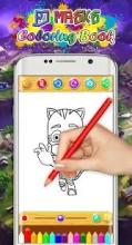 Pj Heroes Masks Drawing Coloring Book截图3