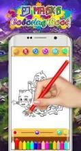 Pj Heroes Masks Drawing Coloring Book截图1