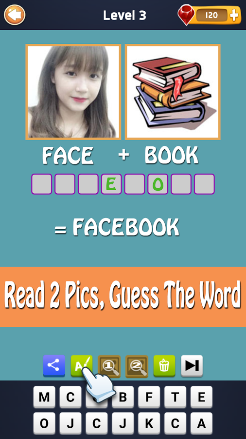 2 Pics 1 Word - Fun Word Guessing Game - Pics Quiz截图5