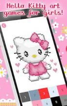 Hello Kitty Pixel Art - Kitty Color By Number截图1