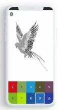 Birds Color By Number, pixel bird coloring截图2