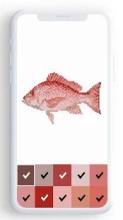 Fish Color By Number, pixel fish coloring截图1