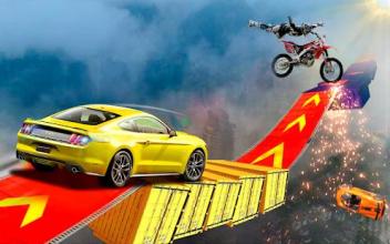 Xtreme Mega Ramp Impossible Car Stunts Racing截图1