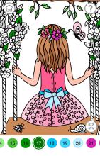 Princess Color by Number – Princess Coloring Book截图1