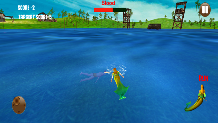 Hungry Mermaid Simulator Sea截图2