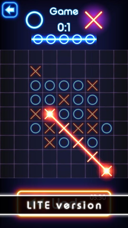 Tic Tac Toe glow - Free Puzzle Game截图1