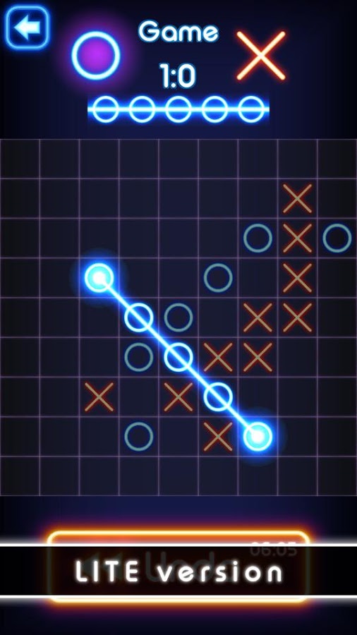 Tic Tac Toe glow - Free Puzzle Game截图2