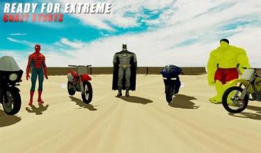 Super hero stunt bike - mega ramp racing截图3