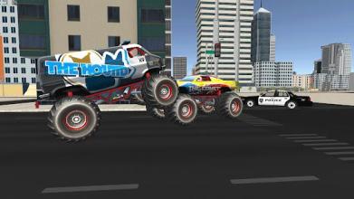 Powerful Monster Truck City Police Chase截图2