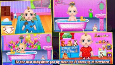 Sweet Baby Girl Cleaning Baby Care Game截图4