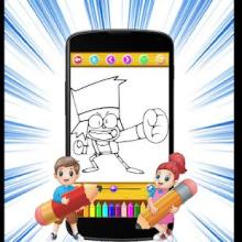 ok.ko! let's be heroes: Coloring Book截图2