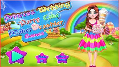 Princess Wedding Party Cake Maker - Cashier Games截图5