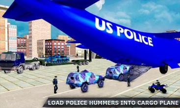 US Police Hummer Jeep Transport: Quad Bike & Plane截图5