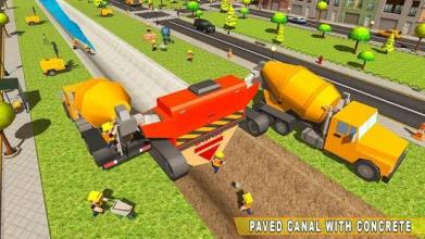 Mega City Canal Construction & Road Builder截图1