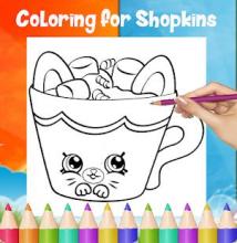 Coloring Pages Game of Shopkin for Kids截图2