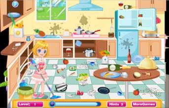 Cleaning House Princess Games - Home Cleanup截图2