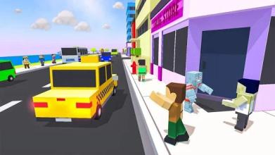 Blocky Taxi Driver 3D: Crazy Taxi Simulator 2018截图5