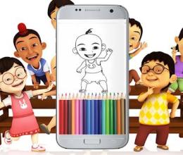 How to Color Upin&Ipin截图1