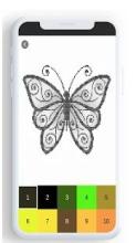 Butterfly Color By Number, butterfly coloring .截图1