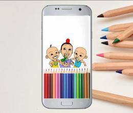 How to Color Upin&Ipin截图2