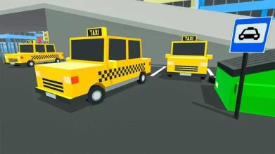 Blocky Taxi Driver 3D: Crazy Taxi Simulator 2018截图2